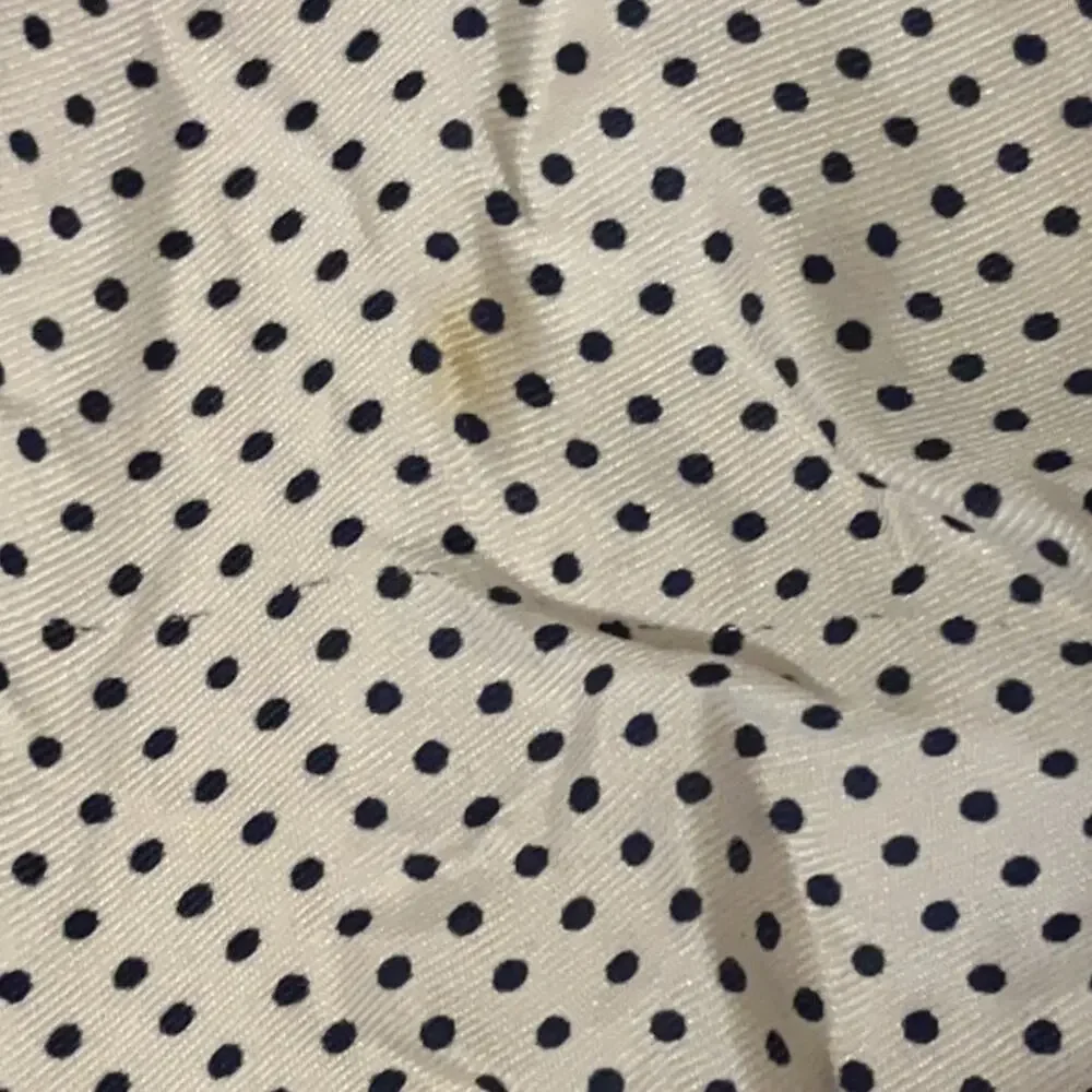 Vintage Vera Neumann Scarf - Signed - Blue & White - Polka Dot